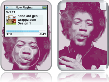 Hendrix iPod Nano 3rd gen Skin
