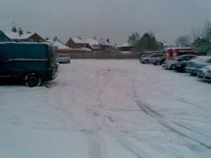 Snow hits Leicestershire