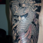 Dragon Tattoo phase two, inked at Real Art Tattoo Syston